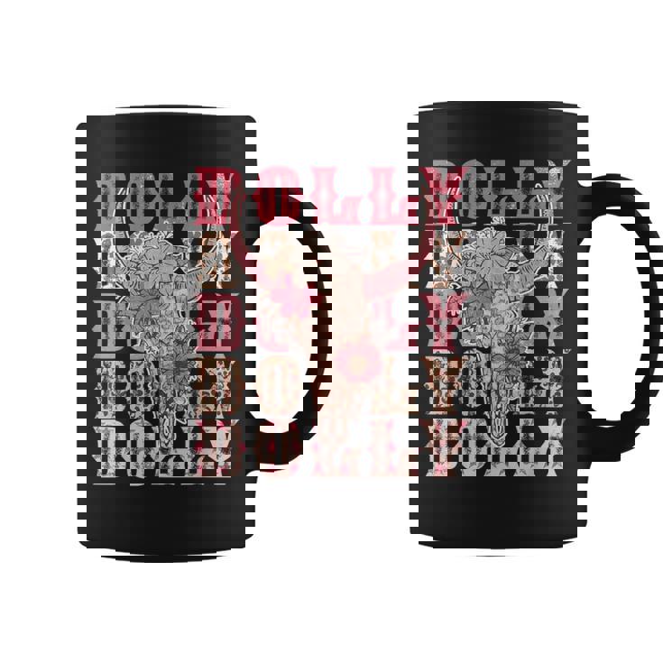 Trendy Dolly First Name Guitar Pink Cowgirl Western Coffee Mug