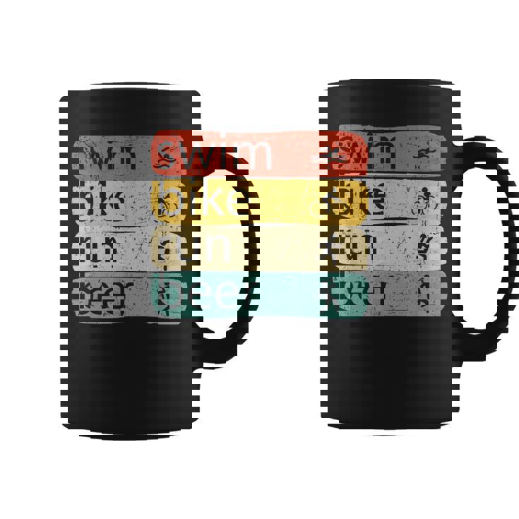 Triatlón Natación Ciclista Corredor Triatleta Taza de café