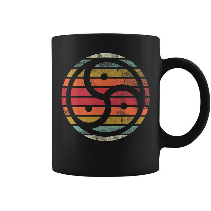 Triskelion Bdsm Vintage Grunge Style Kink And Fetish Coffee Mug