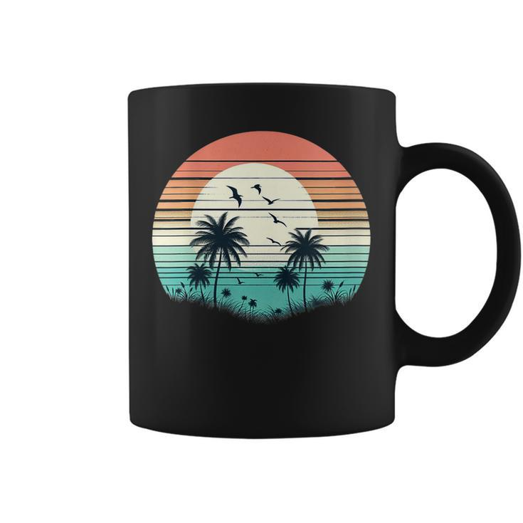 Tropical Beach Vintage Retro Style 70S 80S Coffee Mug