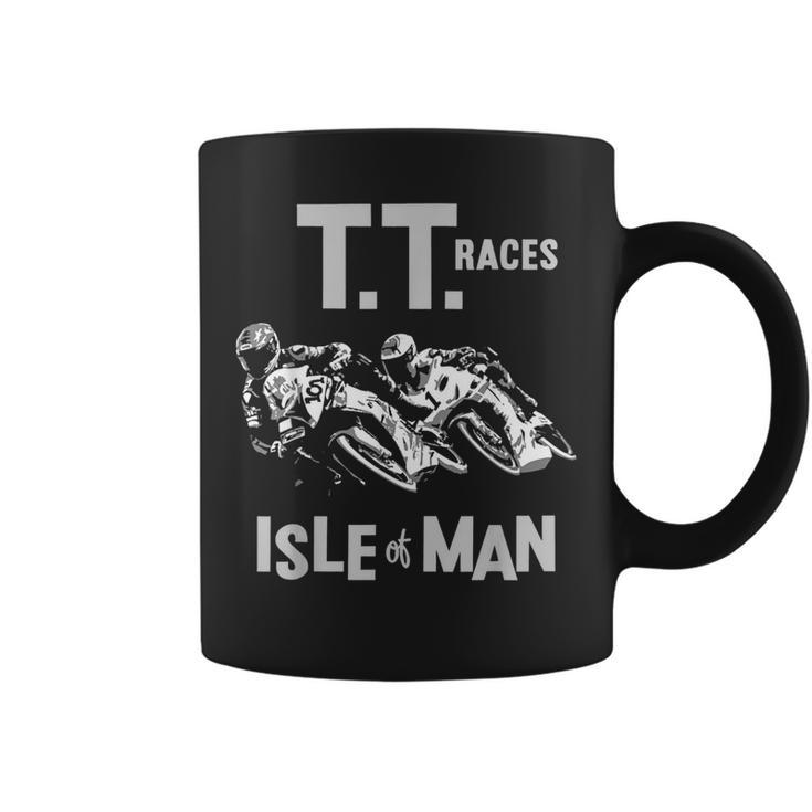 Tt Races Isle Of Man Navy And Black Coffee Mug