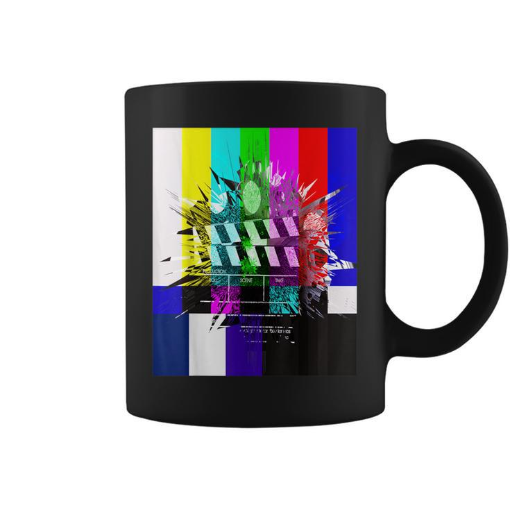 Tv Test Pattern Color Bars Tv Static And Vintage Tv Coffee Mug