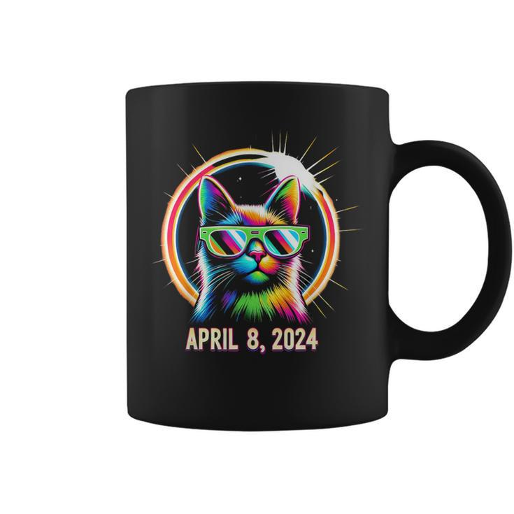 Twice In A Lifetime Total Solar Eclipse 2024 Cat Coffee Mug