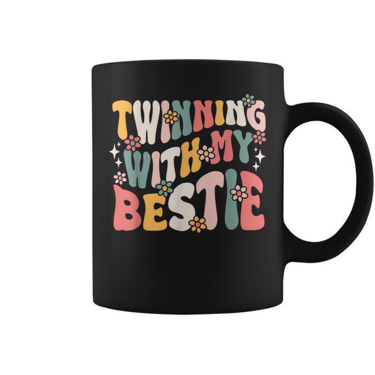 Twin Matching Twins Groovy Spirit Week Twins Day Coffee Mug