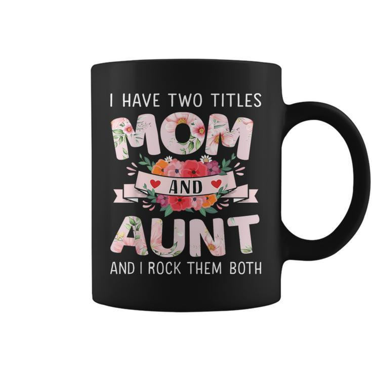 Two Titles Mom Aunt Rock For Christmas Birthday Coffee Mug