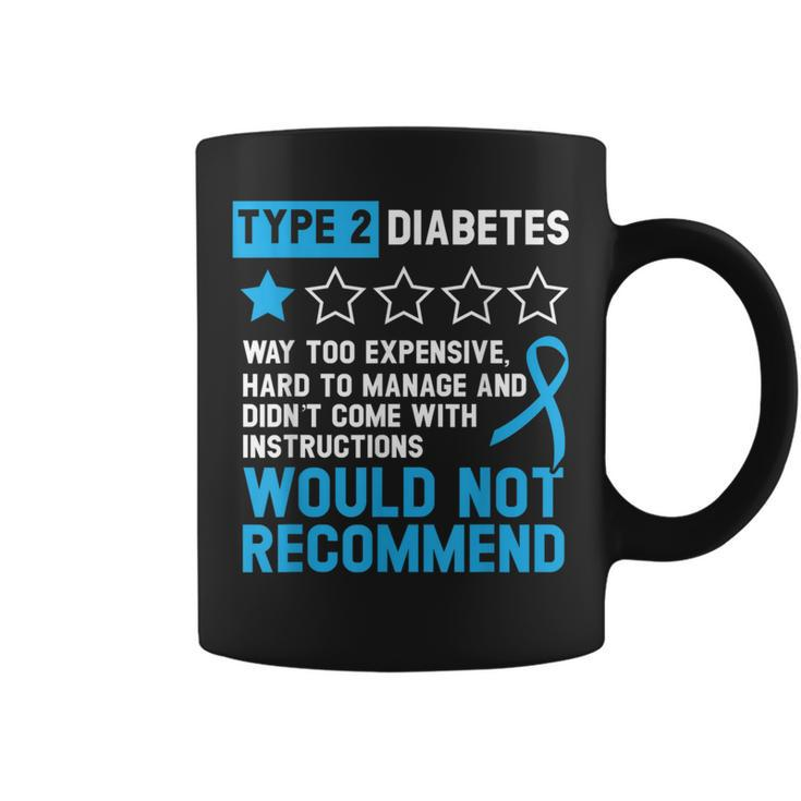 Type 2 Diabetes T2d Warrior Diabetes Awareness Coffee Mug