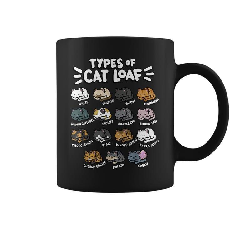 Types Of Cat Loaf Kitten Bread Lover Foodie Cute Pet Cat Coffee Mug