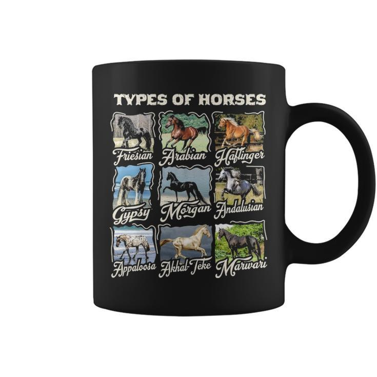 Types Of Horses Lover Cute Riding Girl Boyn Horse Coffee Mug