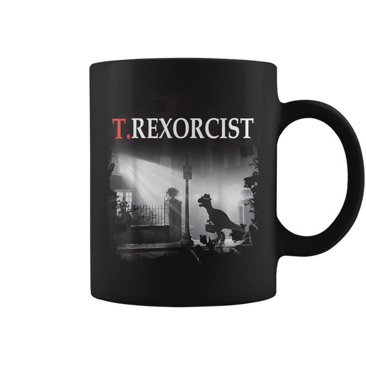 Tyrannosaurus Rex TRexorcist Dinosaur Parody Coffee Mug