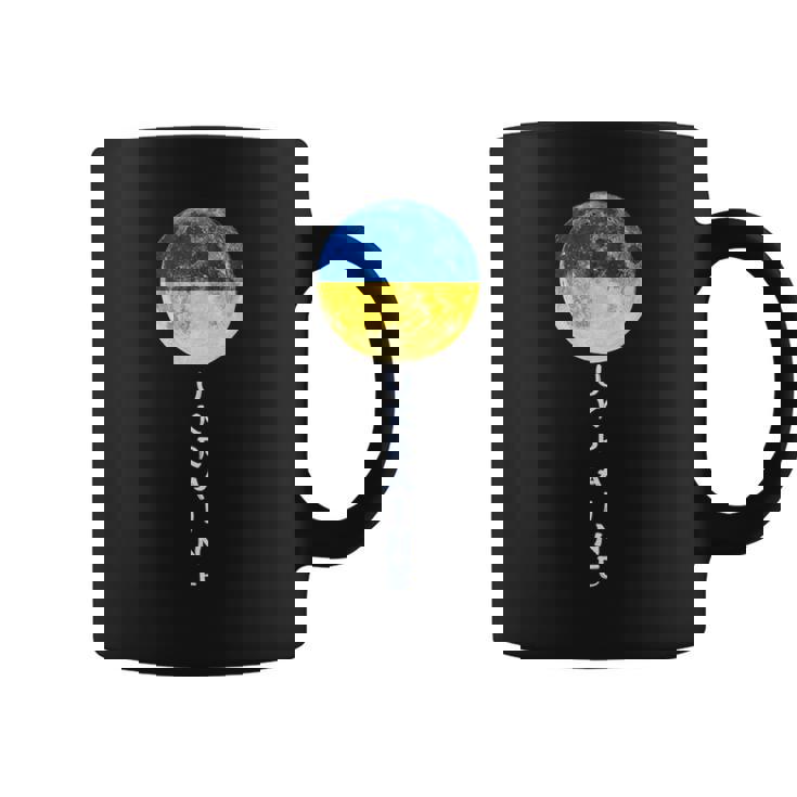 Ucrania Orgullo Lunar Bandera Ucraniana Raíces De Ucrania Recuerdo De Ucrania Taza de café