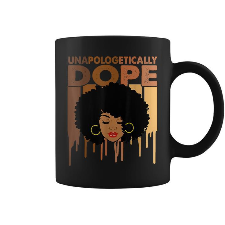 Unapologetically Dope Black History Melanin Coffee Mug