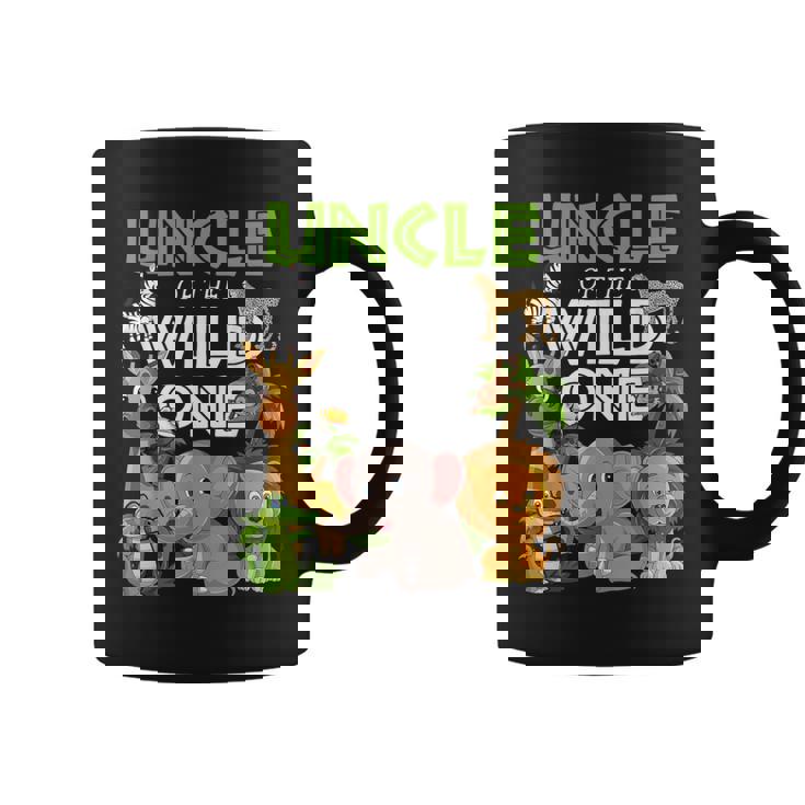 Uncle Of The Wild One Zoo Birthday Safari Jungle Animal Coffee Mug