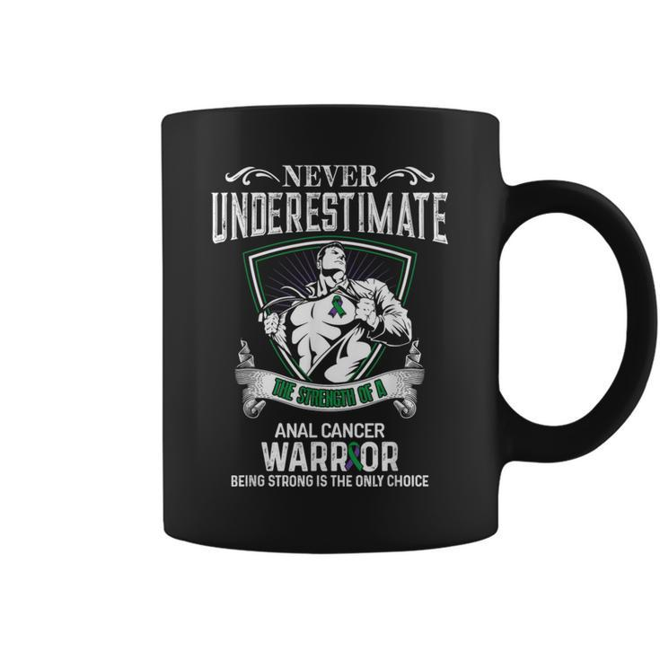 Never Underestimate- Anal Cancer Awareness Supporter Coffee Mug