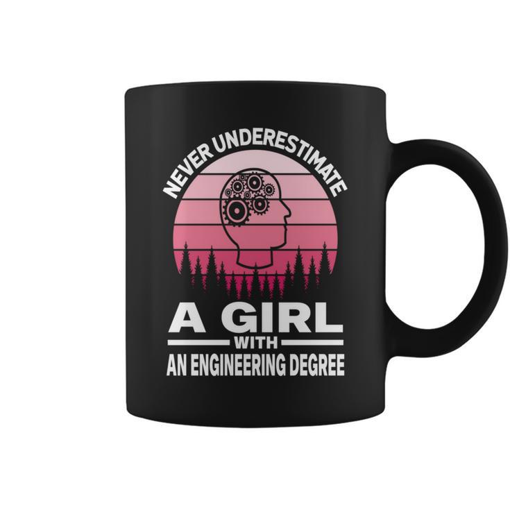 Never Underestimate A Girl With An Engineering Degree Coffee Mug