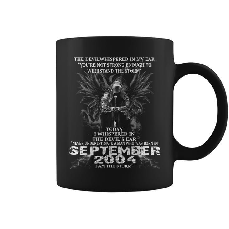 Never Underestimate A Man Born In September 2004 Coffee Mug