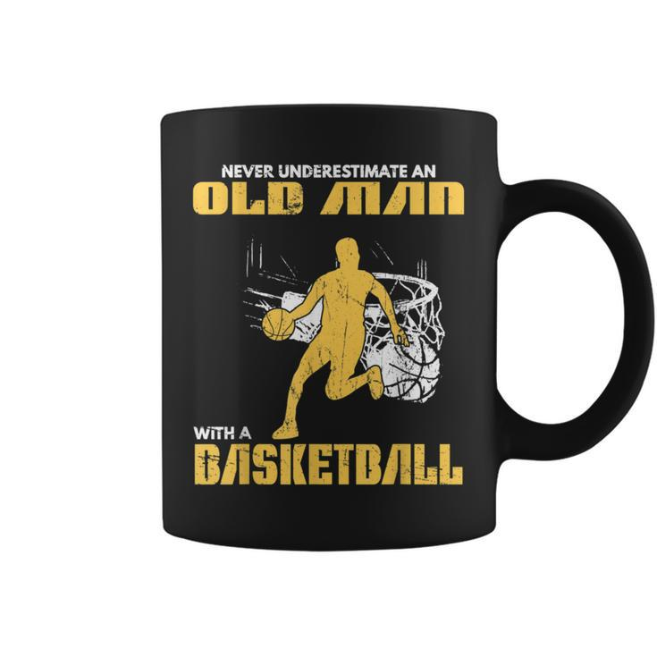 Never Underestimate An Old Man With A Basketball Og Coffee Mug