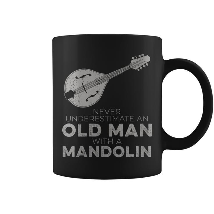 Never Underestimate An Old Man With A Mandolin Humor Coffee Mug