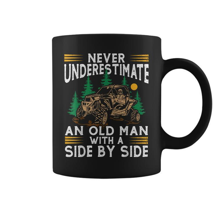 Never Underestimate An Old Man With A Side By Side Utv Coffee Mug
