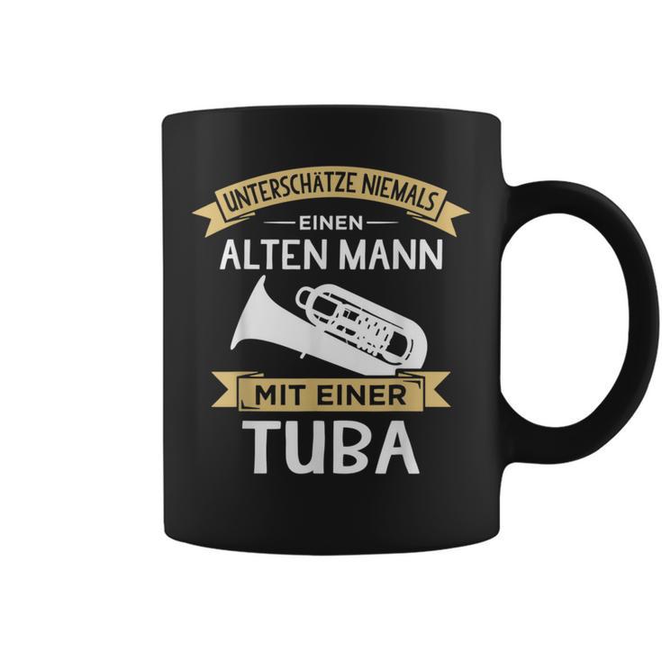 Underschätze Niemal Eine Alten Mann Mit Einer Tuba Tassen