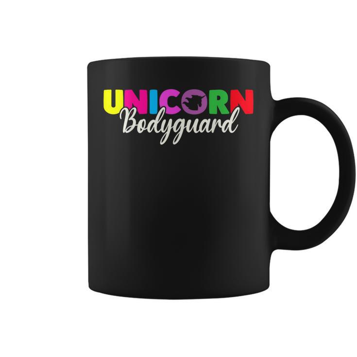 Unicorn Bodyguard Unicorn Security Costume For Dad Daughter Coffee Mug