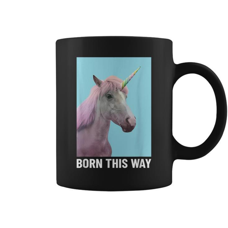 Unicorn Born This Way Stay Weird Cool Horse Classic Coffee Mug