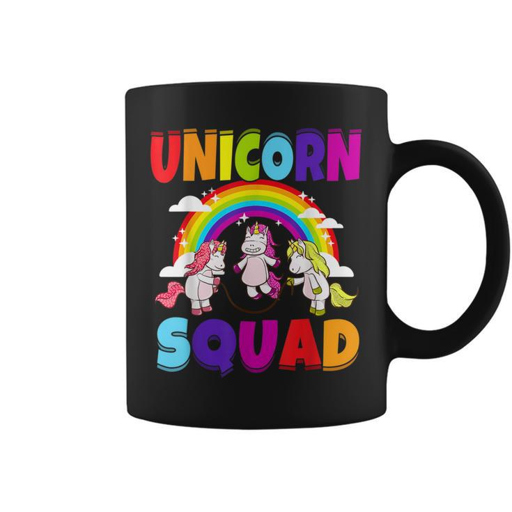 Unicorn Squad Jump Rope Unicorns Humor Cute Coffee Mug