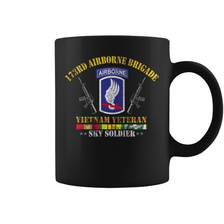 US Army 173Rd Airborne Brigade Vietnam Veteran Flag Vintage Coffee Mug