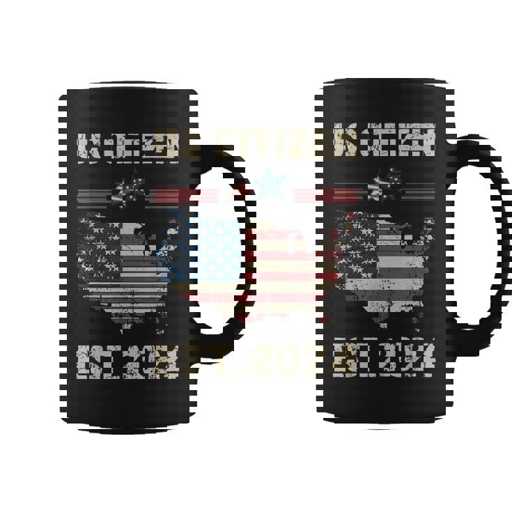 Us Citizen Est 2024 Immigrant New American Citizenship Party Coffee Mug