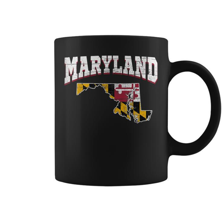 Us Citizen Proud America State Flag Land Map Maryland Coffee Mug