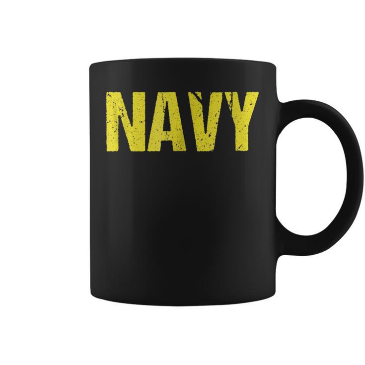 Us Navy Distressed Coffee Mug