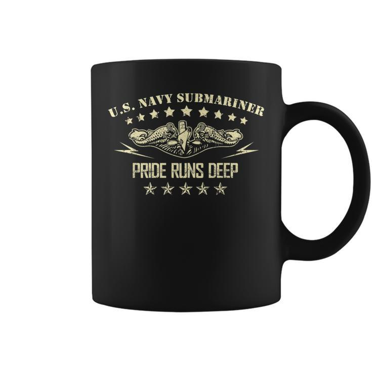 Us Navy Sub Veteran Submariner Pride Runs Deep Coffee Mug
