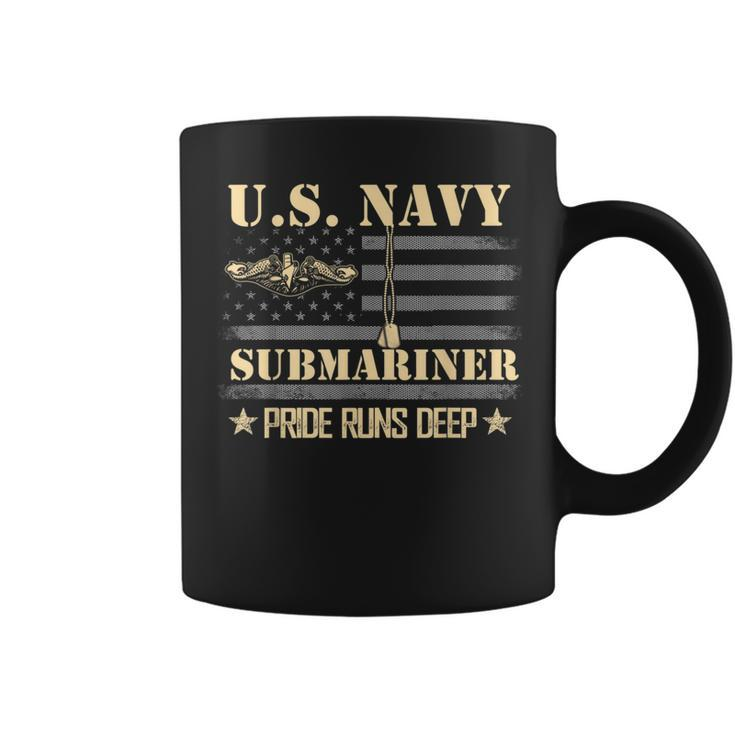 Us Navy Submariner Pride Runs Deep Sub Veteran Coffee Mug