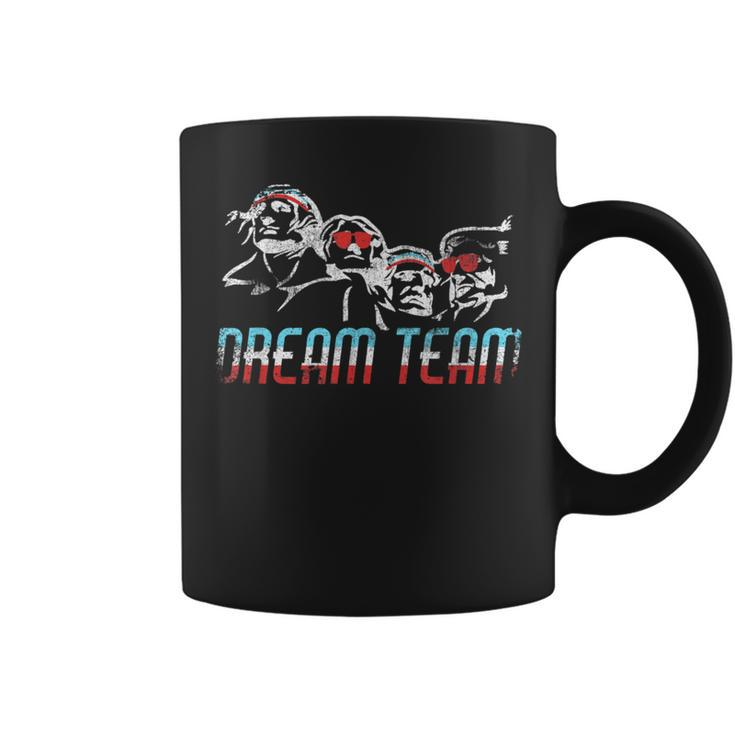 Usa Dream Team 4Th Of July Mount Rushmore Coffee Mug