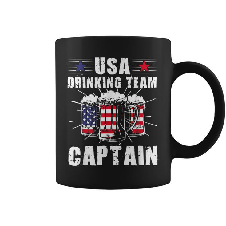 Usa Drinking Team Captain 4Th Of July Patriotic Coffee Mug