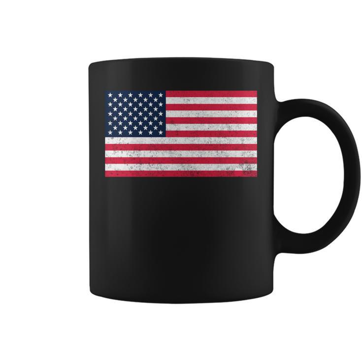 Usa Flag 4Th Of July American Red White Blue Star Vintage Coffee Mug