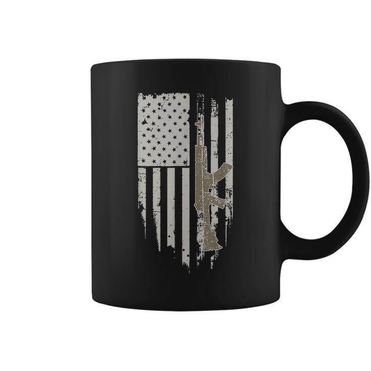 Usa Flag Guns Weapons Rifles 2A Amendment Fathers Day Coffee Mug