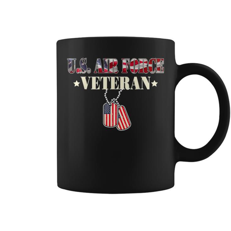 Usaf Veteran T Men Women Air Force Veteran Usa Flag Coffee Mug