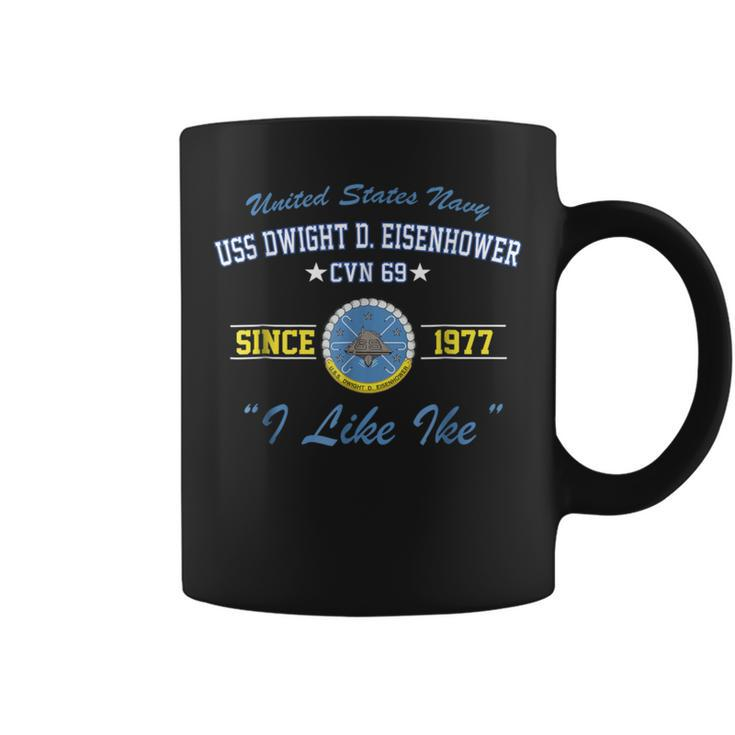 Uss Dwight D Eisenhower Cvn69 Aircraft Carrier Coffee Mug