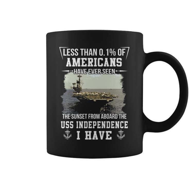 Uss Independence Cv 62 Cva 62 Sunset Coffee Mug
