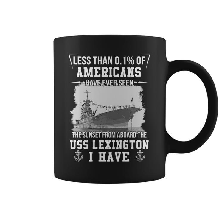Uss Lexington Cv 2 Sunset Coffee Mug