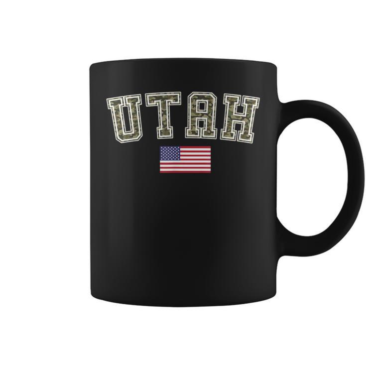 Utah Camo University College State American Flag Coffee Mug