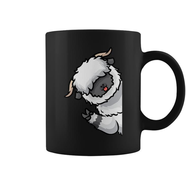 Valais Blacknose Sheep On Side Walliser Schwarznasenschaf Coffee Mug