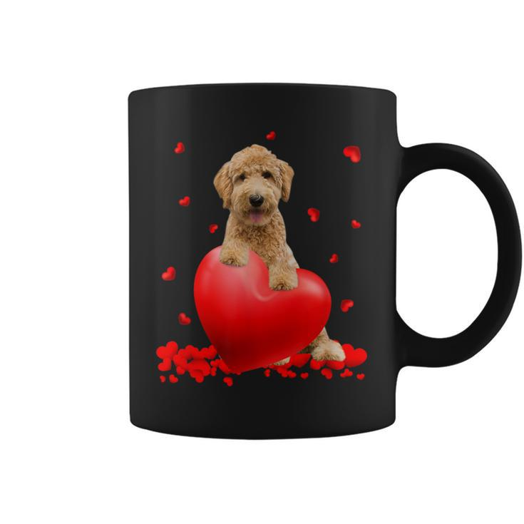 Valentines Day Golden Doodle Heart Dog Lovers Coffee Mug