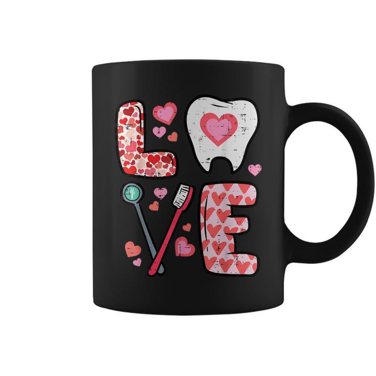 Valentines Day Love Tooth Dental Life Cute Dentist Women Coffee Mug