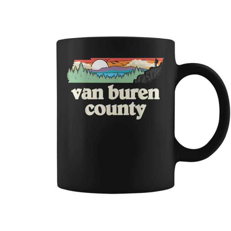 Van Buren County Tennessee Outdoors Retro Nature Graphic Coffee Mug