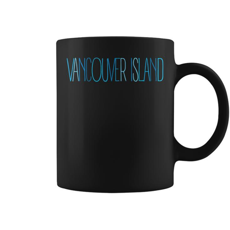 Vancouver Island Blue Lettering Blue S Tassen