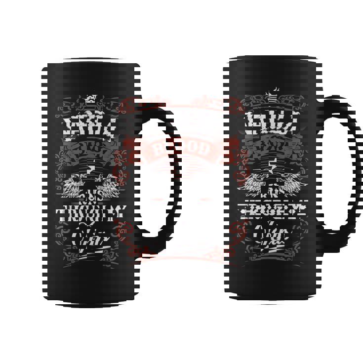 Varela Blood Runs Through My Veins Vintage Family Name Coffee Mug