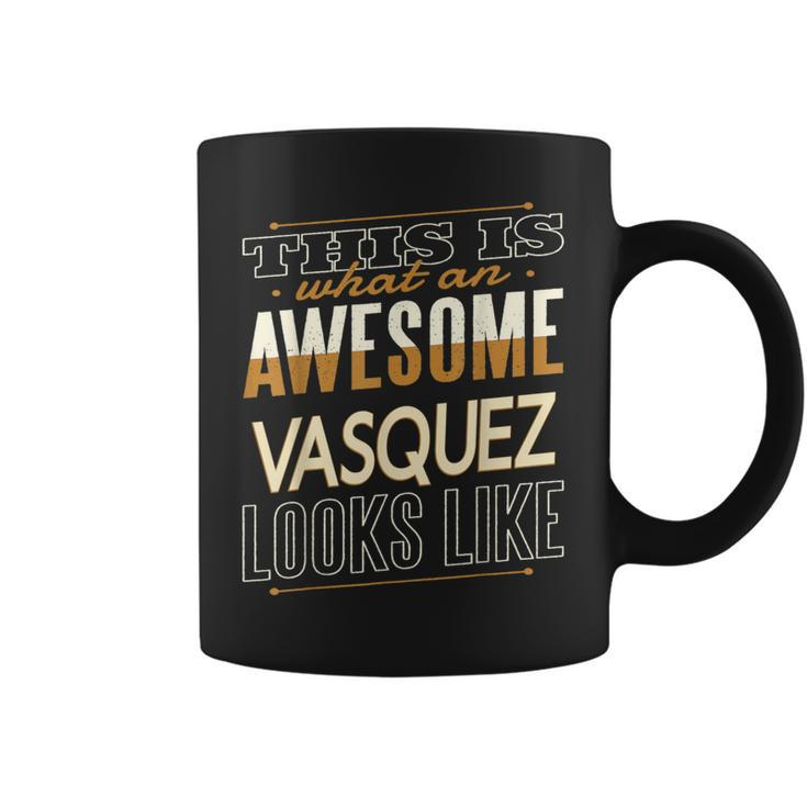 Vasquez Last Name Surname Matching Family Reunion Coffee Mug