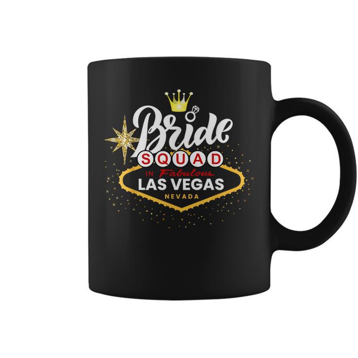 Vegas Bride Squad 2024 Married In Vegas Bachelorette Party Coffee Mug