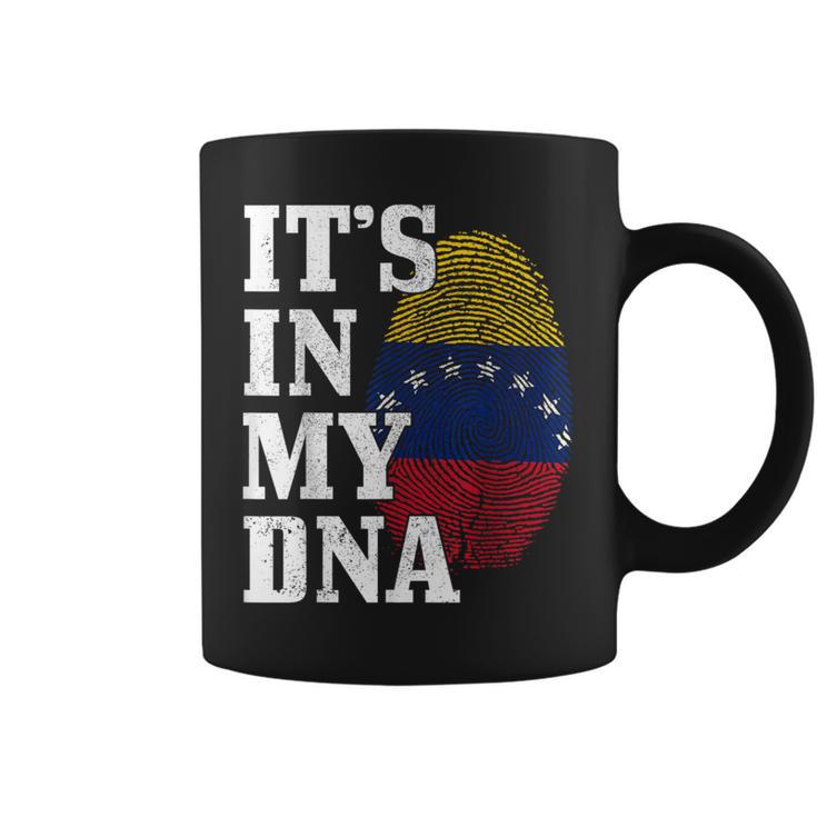 Venezuela It's In My Dna Flag Pride Roots Vintage Venezuelan Coffee Mug